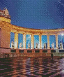 Heroes Square At Night Diamond Painting