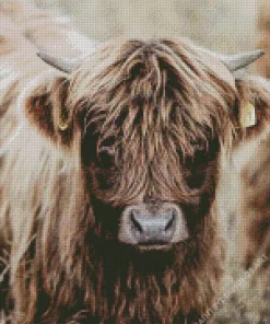 Highland Baby Cow Diamond Painting