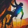 Hiking Man Silhouette Diamond Painting