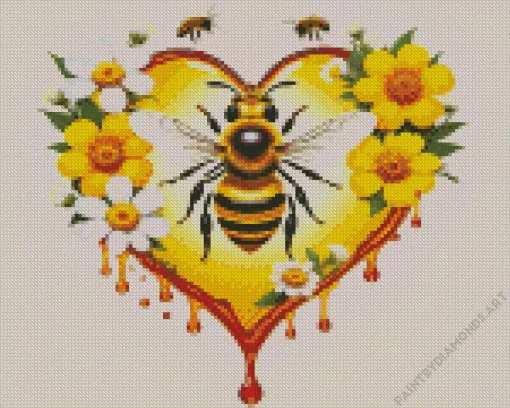 Honey And Heart Diamond Painting