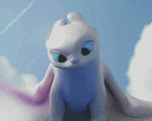 How To Train Your Dragon Light Fury Diamond Painting