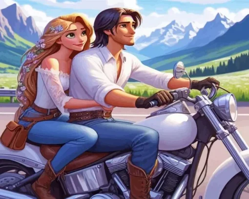 Modern Rapunzel And Flynn Diamond Painting