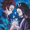 Nezuko And Tanjiro Anime Diamond Painting