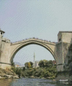 Old Mostar Bridge Diamond Painting