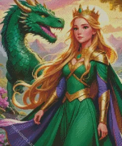 Princess Dragon Art Diamond Painting