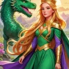 Princess Dragon Art Diamond Painting