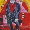 Red Jew By Marc Chagall Diamond Painting