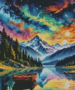 Row Boat Diamond Painting