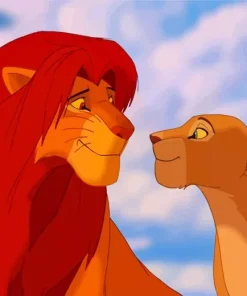 Simba And Nala Art Diamond Painting