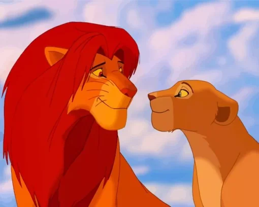 Simba And Nala Art Diamond Painting