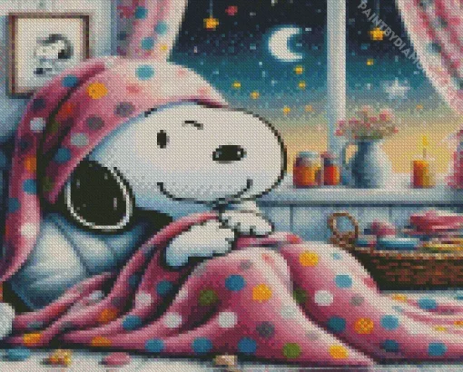 Sleepy Snoopy Diamond Painting