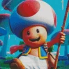 Toad Mario Diamond Painting