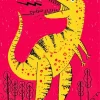 Yellow Dinosaur Art Diamond Painting