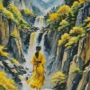 Yellow Dress Art Diamond Painting