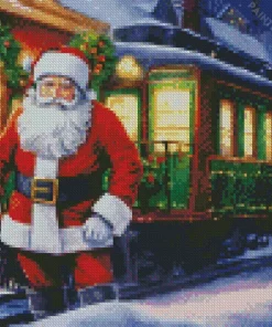 Christmas Train Diamond Painting