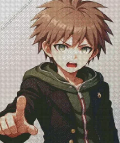 Makoto Naegi Character Diamond Painting