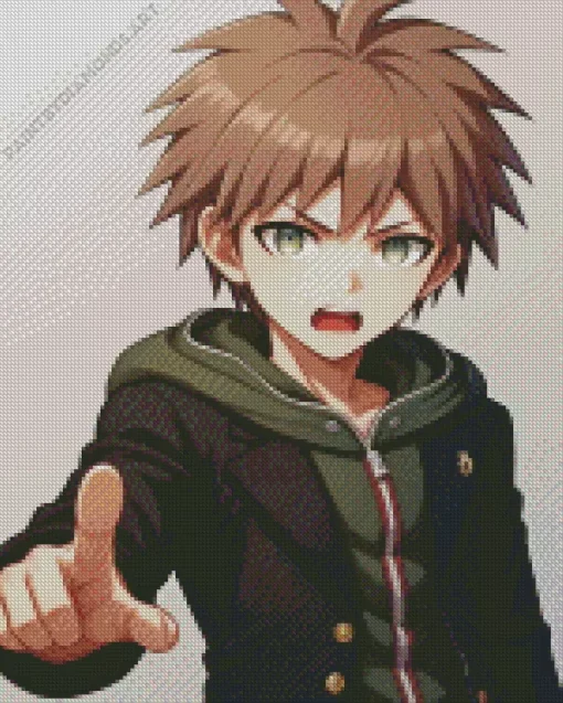 Makoto Naegi Character Diamond Painting