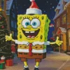 Spongebob Christmas Celebration Diamond Painting