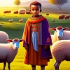 African Shepherd Boy Diamond Painting