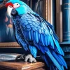 Blue Parrot Diamond Painting