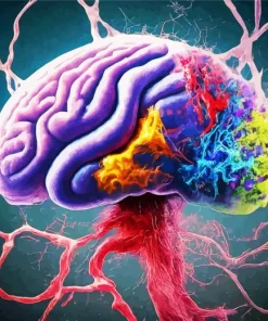 Colorful Brain Diamond Painting