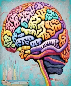 Colorful Brain Art Diamond Painting