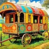 Colorful Gypsy Wagon Diamond Painting