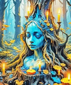 Fantasy Candle Lady Diamond Painting