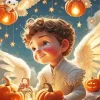 Halloween Angel Boy Diamond Painting