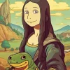 Mona Lisa by Studio Ghibli Diamond Painting