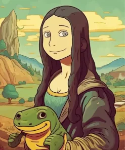 Mona Lisa by Studio Ghibli Diamond Painting