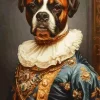 Royal Boxer Brown Dog Diamond Painting