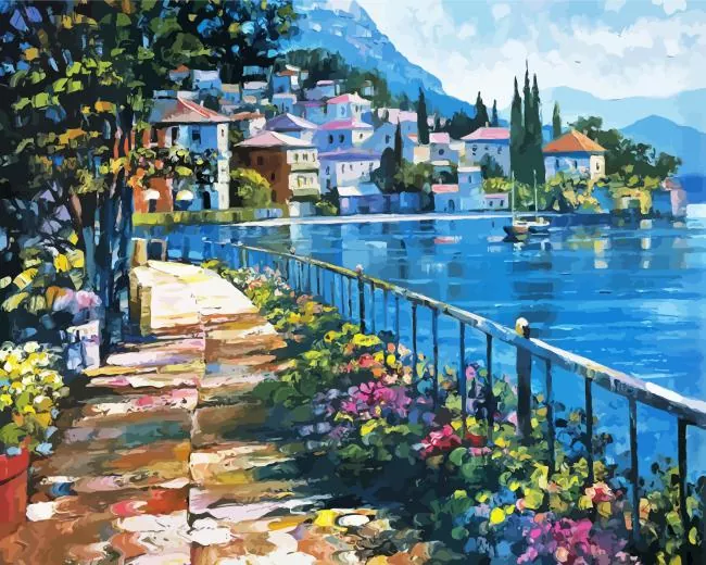 Sunlit Stroll by howard behrens Diamond Dotz Sunlit Stroll by Howard Behrens Diamond Painting