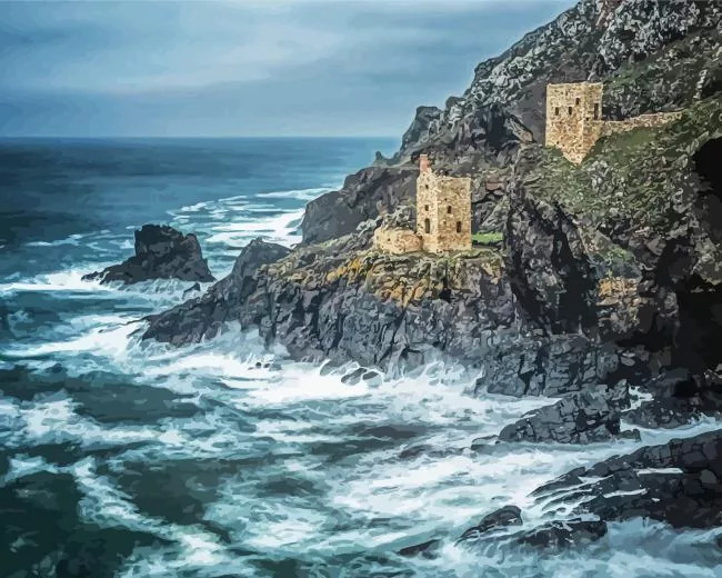 The botallack tin mine Diamond Paints The Botallack Tin Mine Diamond Painting