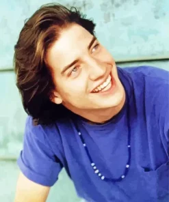 Young Brendan Fraser Diamond Painting