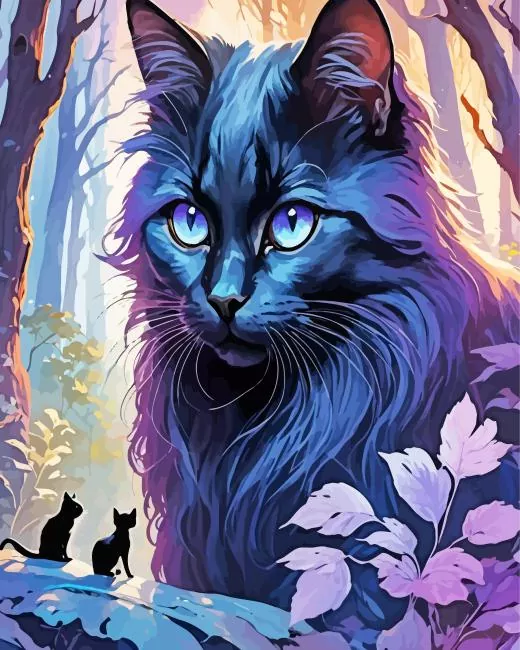 aesthetic black cat blue eyes Diamond Paints Aesthetic Black Cat Blue Eyes Diamond Painting