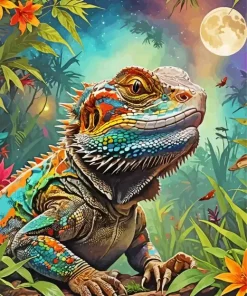 Bearded Dragon Diamond Painting
