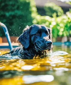 Black Irish Setter Dog Diamond Painting