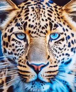 Blue Eyes Leopard Diamond Painting