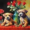 Border Terrier Dogs Diamond Painting