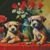 Border Terrier Dogs Diamond Painting