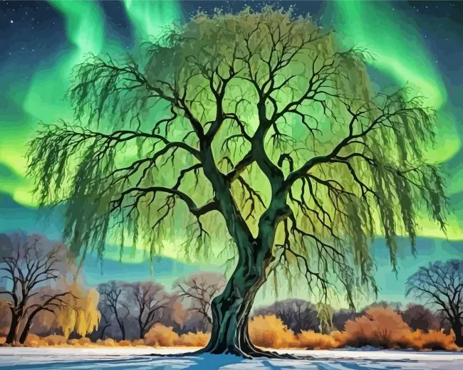 borealis tree Diamond Paintings