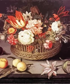 Bosschaert Flowers Basket Diamond Painting