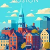 Boston City Poster Diamond Painting