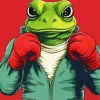 Boxer Frog Diamond Painting