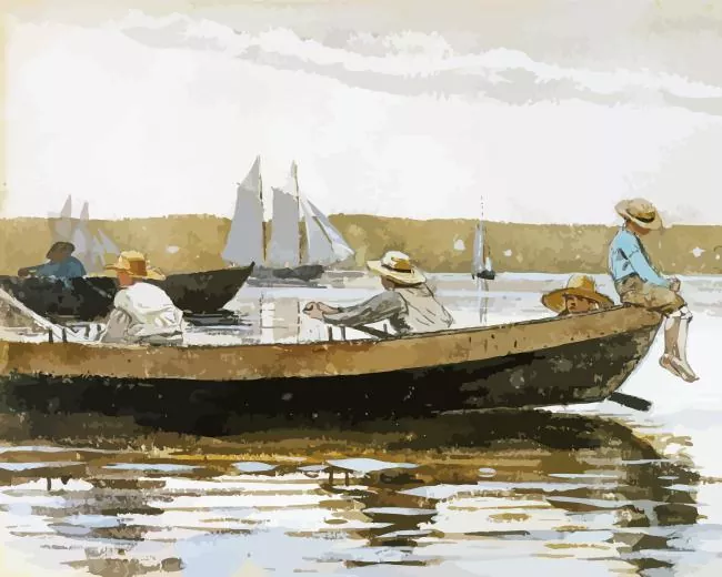 boys in a dory Diamond Dotz Boys in a Dory Diamond Painting