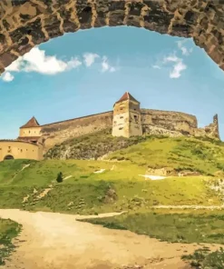Brasov Cetatea Rasnov Castle Diamond Painting