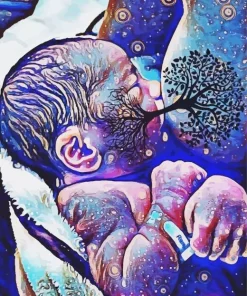 Breast Feeding Art Diamond Painting