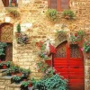 Brick Red Door Diamond Painting
