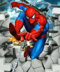 Brick Wall Spider Man Diamond Painting